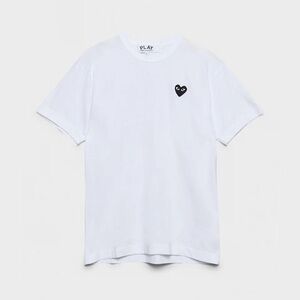 Comme des Garçons Play White Tee with Black Heart Men’s L NWT